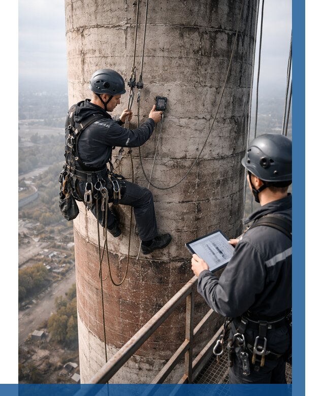 Обследование дымовой трубы в Петрозаводске от 8120 р. | ВЫСОТНИК-Птр
