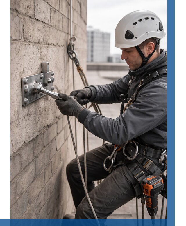 Установка анкерных точек в Петрозаводске от 3553 р. | ВЫСОТНИК-Птр